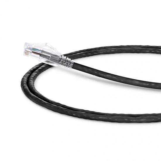 10ft (3m) Cat6 Snagless Unshielded (UTP) Slim Ethernet Network Patch Cable  - Black, Cat6 Cables, Ethernet Cables
