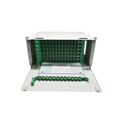 FTTX usa quadro de distribuição óptico de 19 polegadas montado em rack ODF 3U 96 núcleos painel de remendo de fibra óptica ODF