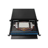 ODF Optical Distribution Frame 19 Inch 1U Rack Mounted Drawer Type ODF 48 Cores Fiber Optic Patch Panel