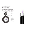 GYXTC8Y Fiber Optic Cable Fig8, with metallic messenger, G652D