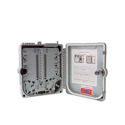 <transcy>FTTX FTTH Caja de terminales de distribución de fibra para interiores y exteriores FTA-W12A 12 núcleos con material ABS de PC</transcy>
