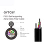 Cable de Fibra Óptica GYTC8Y Fig8, con mensajero metálico, G652D 