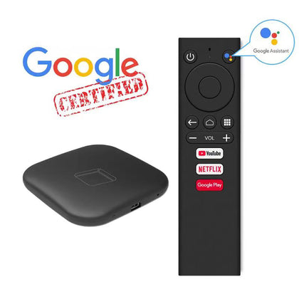 Google dongle com Google Cetificação Android9 ATV Box 2 + 8G Suporte Youtube e Netflix 4K 