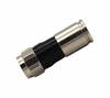 brass nickel plated RF coaxial F male connector crimp for RG58 Coaxial Cable