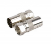 Macho F de cobre puro para adaptador coaxial coaxial do conector fêmea RCA 