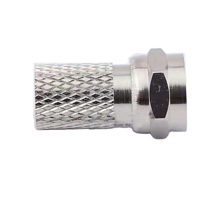 high-frequency Rf Coaxial F type male Connector Twist On RG6 Cable