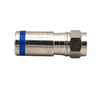 Compresión del conector macho F de latón para cable coaxial RG6 