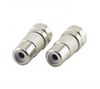 Adaptador coaxial de conector F macho para RCA fêmea 