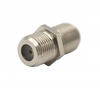 Buena calidad Conector hembra a hembra F coaxial RF de latón plateado 