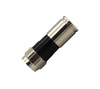 brass nickel plated RF coaxial F male connector crimp for RG58 Coaxial Cable