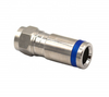 Compresión del conector macho F de latón para cable coaxial RG6 