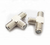 high-frequency brass three female T type f connector