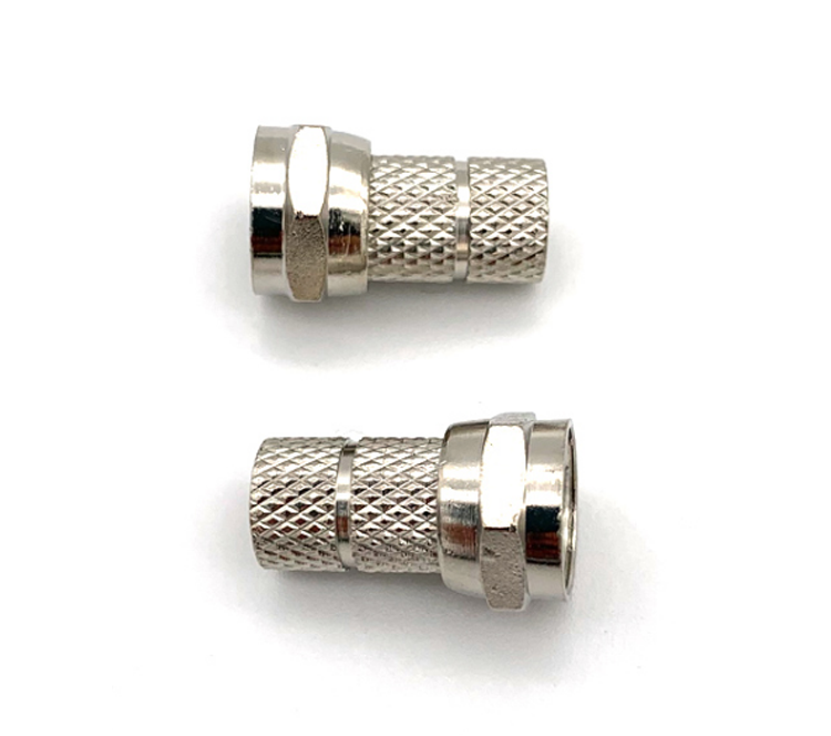 Copper material RF Connector F Type Male Connector for RG58 Twist on Coax Coaxial Cable