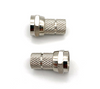 Conector RF de material de cobre tipo F conector macho para torção RG58 no cabo coaxial coaxial 