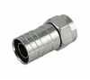 Conector de crimpagem de plugue macho coaxial RF de latão para cabo RG6 