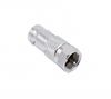 Adaptador de conector hembra BNC macho a Coaxial F RF de latón completo de alta frecuencia 