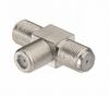 high-frequency brass three female T type f connector