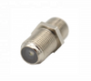 Buena calidad Conector hembra a hembra F coaxial RF de latón plateado 