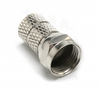 Conector RF de material de cobre tipo F conector macho para torção RG58 no cabo coaxial coaxial 