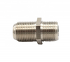 Buena calidad Conector hembra a hembra F coaxial RF de latón plateado 