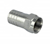 Conector de crimpagem de plugue macho coaxial RF de latão para cabo RG6 