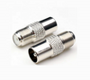 Fêmea reta de alta frequência F para adaptador coaxial coaxial do conector macho RCA 