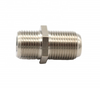 Buena calidad Conector hembra a hembra F coaxial RF de latón plateado 