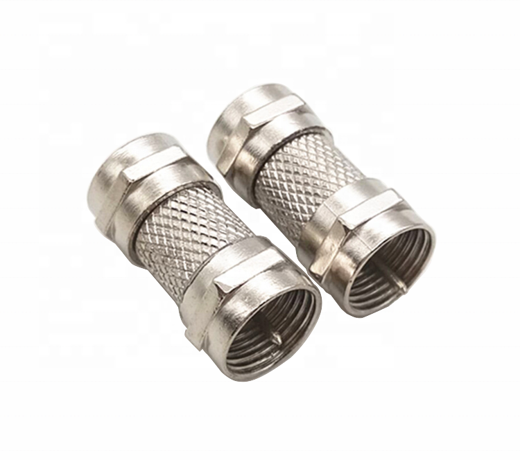Low loss RF coaxial F Male to F Male connector