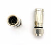 Conector macho tipo F de alta frecuencia para cable coaxial RG6 Twist on Coaxial 