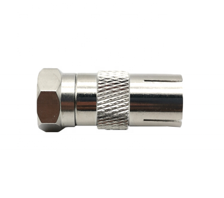 Pure copper F Male to RCA Female Connector Coaxial Coax Adapter