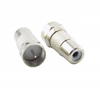 Adaptador coaxial de conector F macho para RCA fêmea 