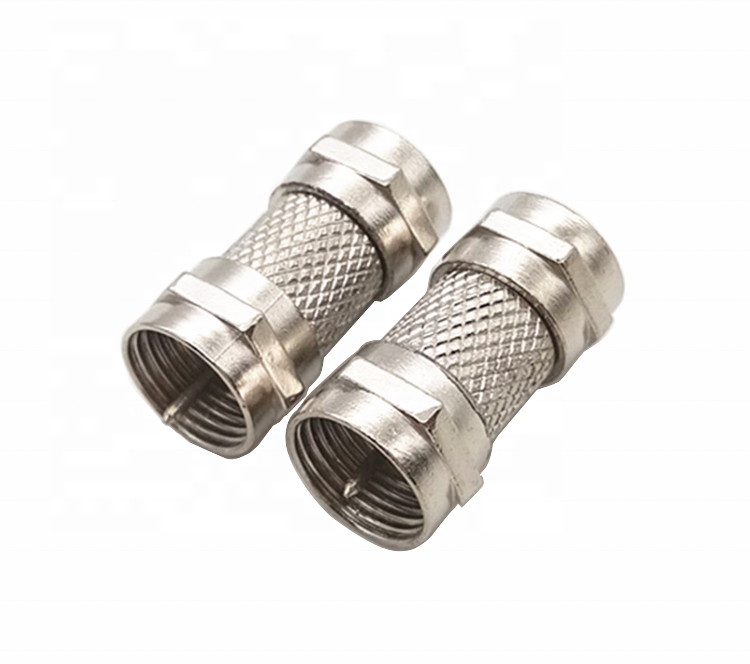 Low loss RF coaxial F Male to F Male connector