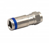 Compresión del conector macho F de latón para cable coaxial RG6 