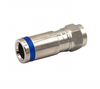 brass F Male Connector Compression For RG6 Coaxial Cable