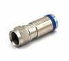 Compresión del conector macho F de latón para cable coaxial RG6 