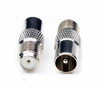 Fêmea reta de alta frequência F para adaptador coaxial coaxial do conector macho RCA 