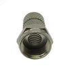 Conector macho RF coaxial RG6 F con niquelado de tuerca grande 