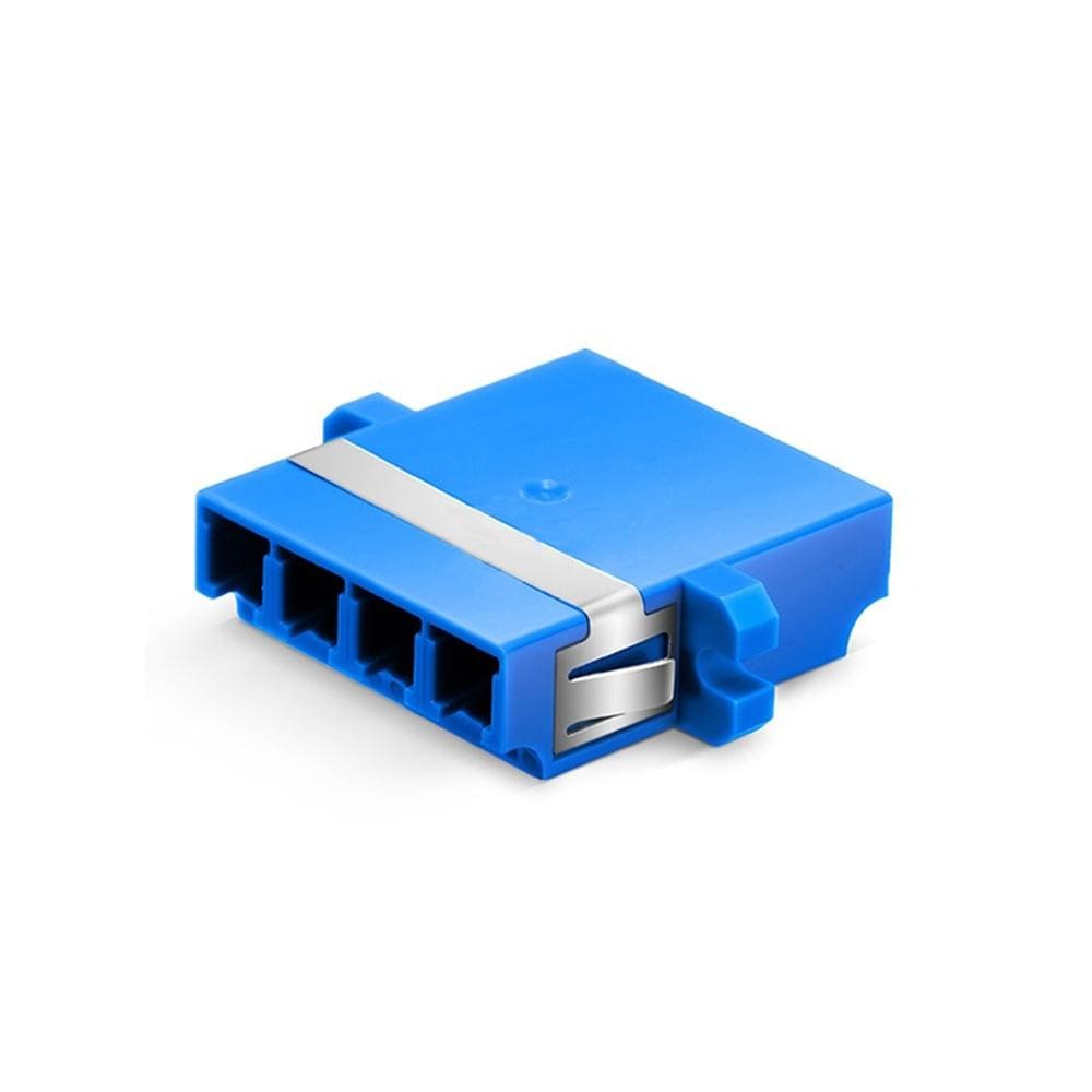 (50PCS ) LC/UPC to LC/UPC Quad Single Mode Plastic Fiber Optic Adapter ...