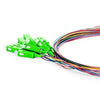 catvscope SC/APC 12 Fibers Single Mode Unjacketed Color-Coded Fiber Optic Pigtail