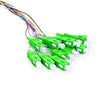 catvscope SC/APC 12 Fibers Single Mode Unjacketed Color-Coded Fiber Optic Pigtail