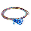 catvscope SC/UPC 12 Fibers Single Mode Unjacketed Color-Coded Fiber Optic Pigtail