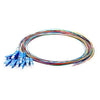 catvscope SC/UPC 12 Fibers Single Mode Unjacketed Color-Coded Fiber Optic Pigtail