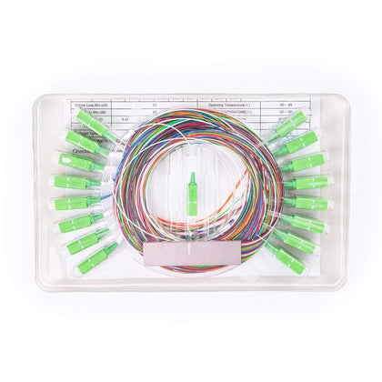 catvscope Steel Tube 1x32 PLC SC/APC Optical Fiber PLC Splitter