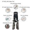 Testador de cabo de rede LCD NF-8209 Rastreador de fio PoE Verificador de tensão PoE em linha 